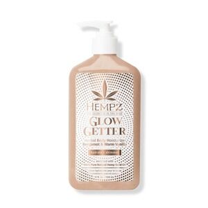 Hempz Glow Getter Body Moisturizer Bergamot & Vanilla Shimmer Lotion 17oz Sealed